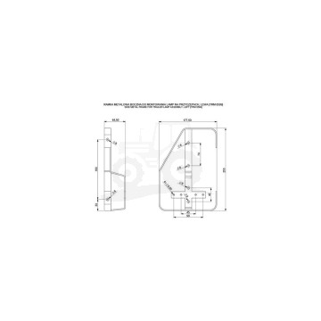 Ramka metalowa boczna do mocowania LEWA TRM00599 Horpol