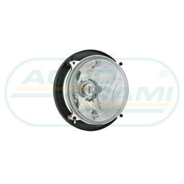 Reflektor przedni 12V typu H4/R2, żarówka H4 12V, uszczelka żar., płyta montażowa