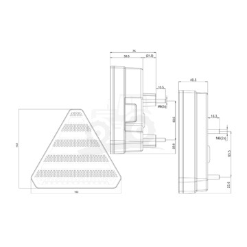 Lampa zespolona tylna W245DD 12V/24V LED z oświetleniem tablicy rejestracyjnej Prawa
