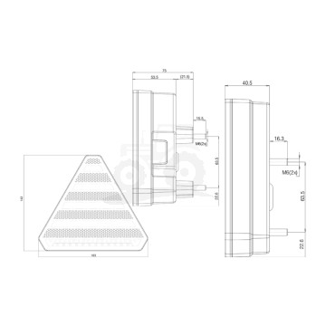 Lampa zespolona tylna  W245DD 12V/24V LED  bez oświetlenia tablicy rejestracyjnej Lewa