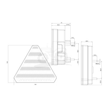 Lampa zespolona tylna  W244 12V/24V LED  bez oświetlenia tablicy rejestracyjnej Lewa/Prawa