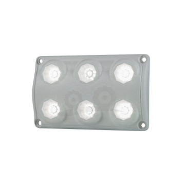 Lampa diodowa oświetlenia wnętrza prostokątna 12/24V