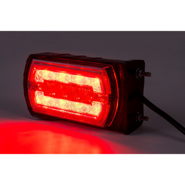 Lampa zespolona tylna CLEO HOR115N POZYCYJNE TYLNE NEON LED 12/24V wersja z bocznym mocowaniem przewód 4x0,5mm-1mb