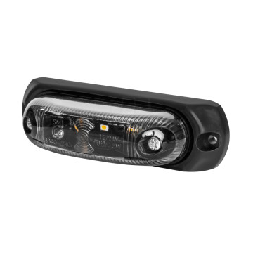 Lampa obrysowa owalna EMA34G-GRAPHITE wersja z podkładka gumową obrysowa boczna LED 12/24V przewód 2x0,75-0,5mb