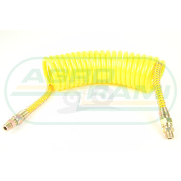 Przewód spiralny PUR M16 /żółty/