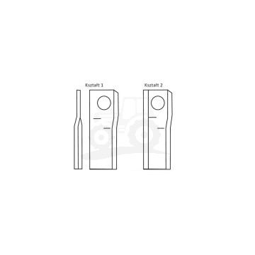 Nożyk zwichrowany 100x48x4 Fi 21 mm - paczka 25 sztuk