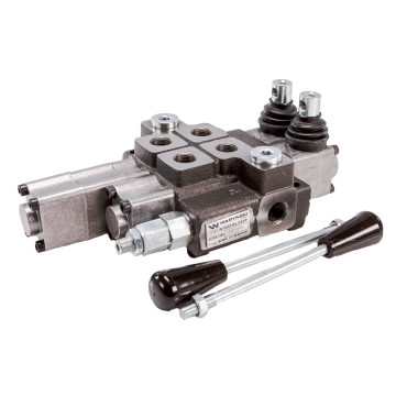 Rozdzielacz hydrauliczny 2-sekcyjny max przepływ 40L  1-sekcja pływająca