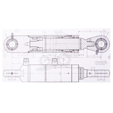 Siłownik hydrauliczny dwustronnego  działania