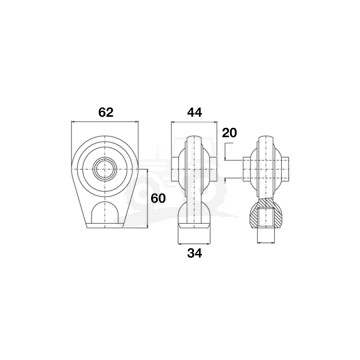 Główka łącznika WOE 720