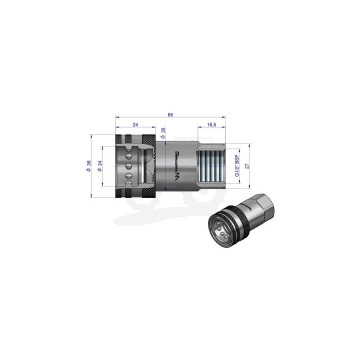 Szybkozłącze hydrauliczne gniazdo gwint wewnetrzny