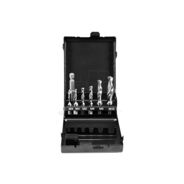 Wiertła-gwintowniki M3-M10 HEX 7 szt.
