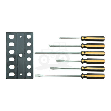 Wkrętaki + wieszak 6 szt.