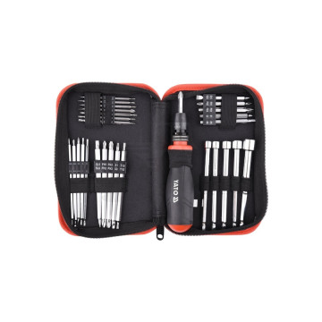 Wkrętak z końcówkami 28szt zestaw w etui