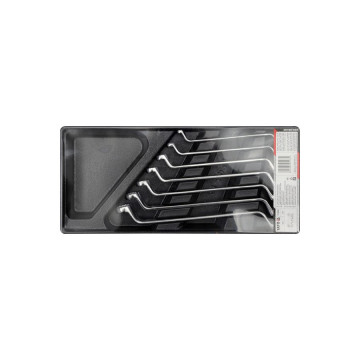 Zestaw  kluczy do szafki oczkowo-odgięte 7 części