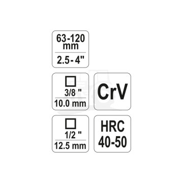 Klucz do filtra oleju 63-120mm