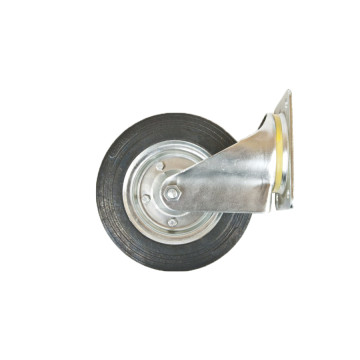 Koło metalowe gumowane skrętne wzmocnione 200x40 KMG