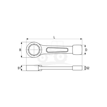 Klucz do pobijania oczkowy 41 mm
