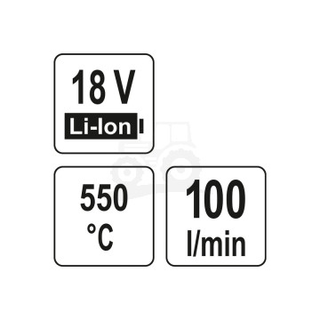 Opalarka 18V 550 bez baterii