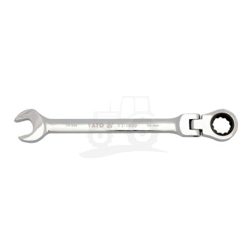 Klucz płasko- przegubowy z grzechotką 19mm