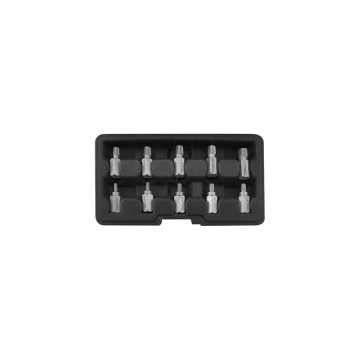 Zestaw wykrętaków do uszkodzonych śrub wewnętrznych 10 el.