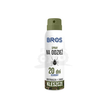 Spray na odzież - odstrasza i zabija kleszcze 90ml - BROS