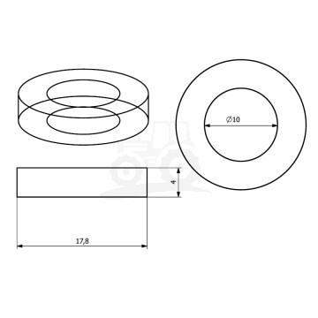 Uszczelka króćca 0,7 PROLINE Agroplast 225535