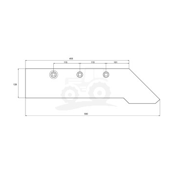 Lemiesz 4-skibowy z dziobem PR/048