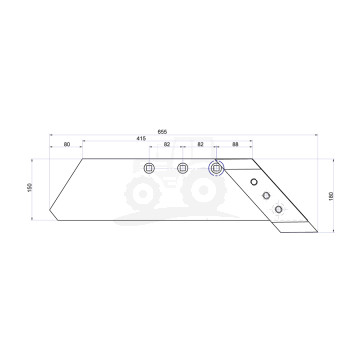 Lemiesz z dłutem prawy PO/01322