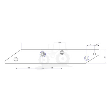 Płoza tylna prawa PO738
