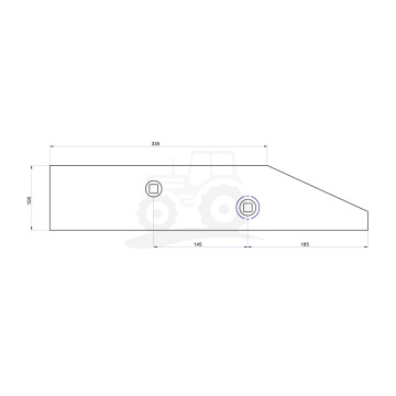 Płoza przednia lewa VIS224