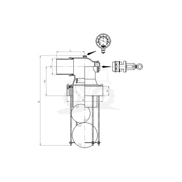 Zawór przelewowy pływakowy fi 100 MZ