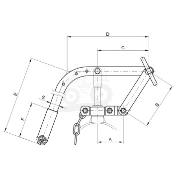 Dźwignia zaworu suwakowego 4, 5, 6 MZ