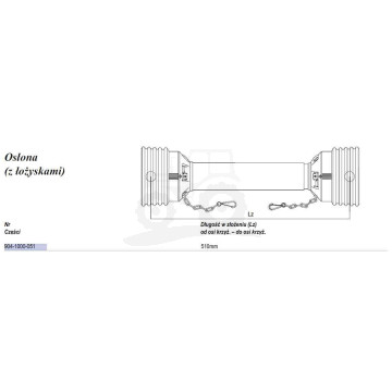 Osłona  kmpl.do. 510mm
