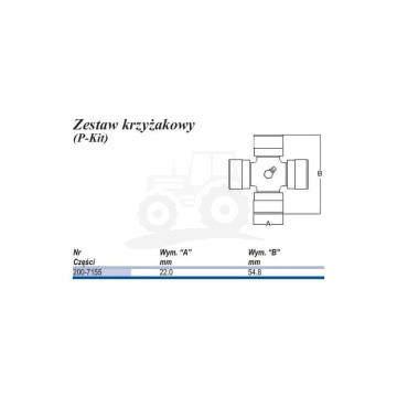 Krzyżak AW10, 22x54,8