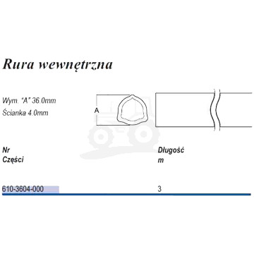 Rura  trójkąt  D36  T-4wew