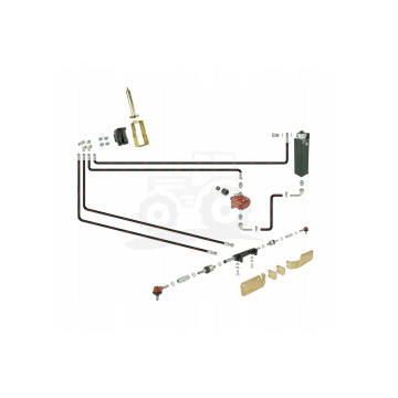 Wspoamaganie kpl.ZETOR 5011-7011 siłownik poprzeczny