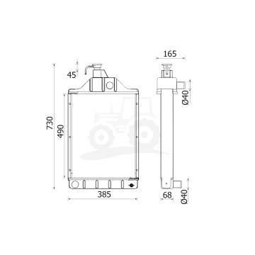 Chłodnica silnika MAHLE / BEHR *** PREMIUM LINE