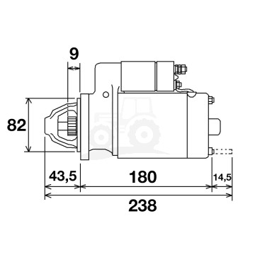 Rozrusznik 12 V 1,7 kW HC-Cargo 113931