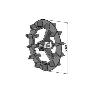 KOŁO WYRÓWNUJĄCE CROSKILL PRAWY FI=400MM IND