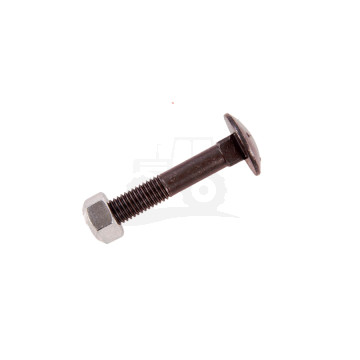 ŚRUBA Z ŁBEM GRZYBKOWYM M12X70 + NAKRĘTKA SAMOKONTRUJĄCA IND