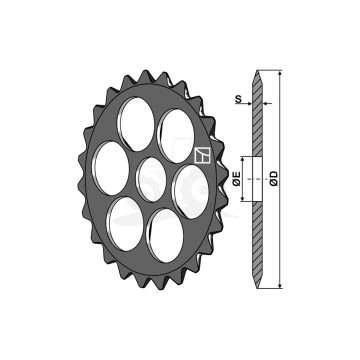 KOŁO WYRÓWNUJĄCE ZĘBATE FI=625MM IND