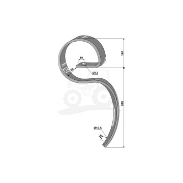 ZĄB SPRĘŻYNOWY 690X60 IND