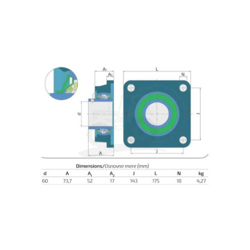 OBUDOWA ŁOŻYSKA KPL. 00240165 FKL