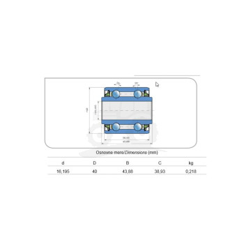 ŁOŻYSKO KOŁA REGULACJI GŁĘBOKOŚCI F04100150 FKL
