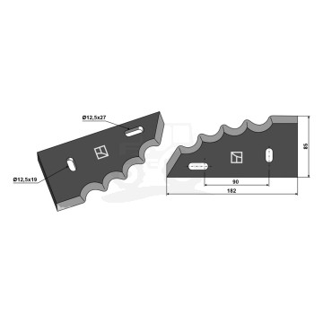 NOŻ PASZOWOZU LEWY 110010038 IND