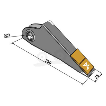 DZIÓB REDLICY Z WĘGLIKIEM P09148 IND