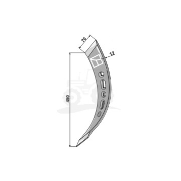 DZIÓB LEWY SKRĘCONY 201387 IND