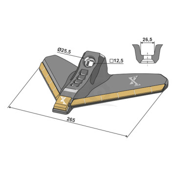 GĘSIOSTOPKA FARMET Z WĘGLIKIEM K600 IND