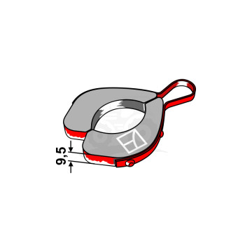 OGRANICZNIK GŁĘBOKOŚCI CZERWONY 10MM IND