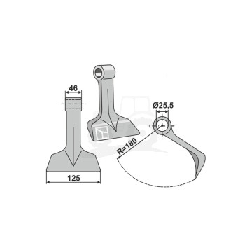 BIJAK MŁOTKOWY 125X46MM IND